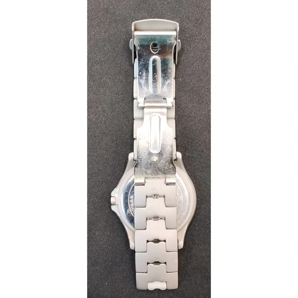 Guess Microsteel Men's Watch G75410G Green Face Steel Gray Band #W5162